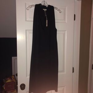 Navy blue sleeveless dress